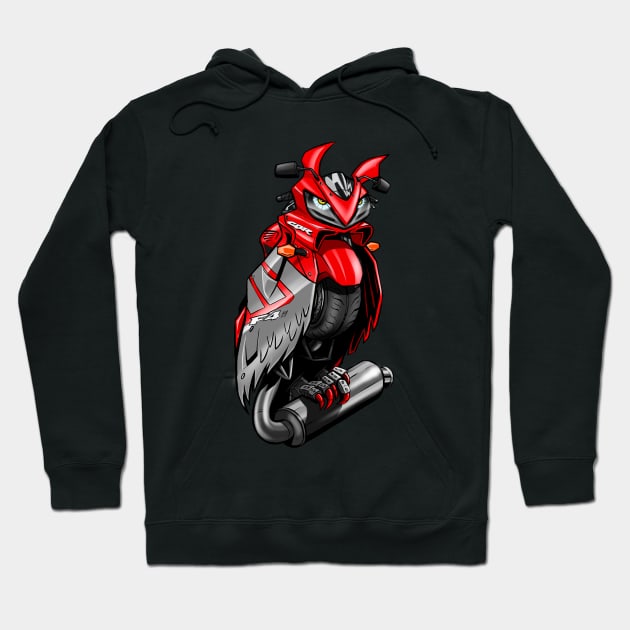 Honda CBR F4i Owl Hoodie by MOTORIND